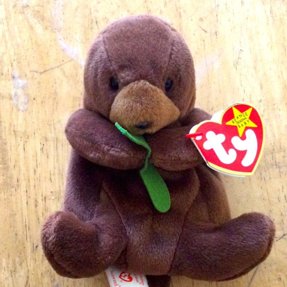 Rare beanie babies Seaweed with tag error